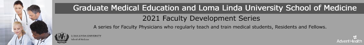 2021 GME Faculty Development Banner